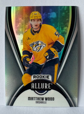 2025-26 Upper Deck Allure Matthew Wood Black Rainbow Parallel Rookie Card