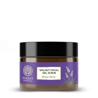 Forest Essentials Walnut Face Exfoliating Scrub For Oily Skin 50gm| Facial Scrub