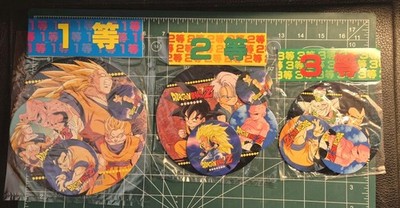 Dragonball Z Set Pogs 3 Booster Pack Neu Vintage 1995 Box Marumenkoate Amada