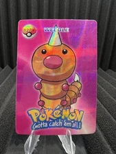 Weedle #1279 - Pocket Monsters Vending Holo Prism - Bandai Nintendo 1999 Pokemon
