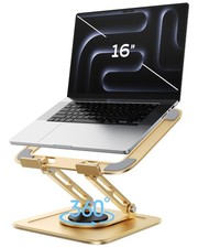 Adjustable Laptop Stand, Computer Stand with 360 Rotating Base, Ergonomic Lap...