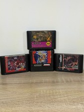Sega Genesis Sports Games 4x Game Lot Fighting Football Wrestling Tested Working
