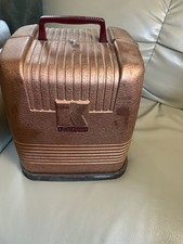 Keystone K-8 8mm Movie Projector Vintage Brown Textured Case - works