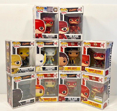 Funko Pop! Flash LOT 10 Flash Characters Including Godspeed, Zoom and Iris