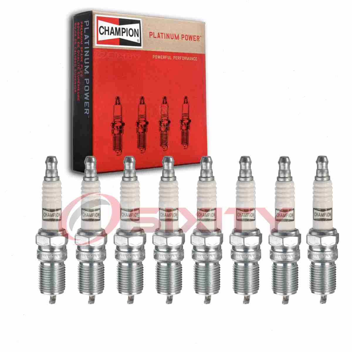 8 pc Champion Platinum Spark Plugs for 2002-2003 Workhorse FasTrack FT1802 pi
