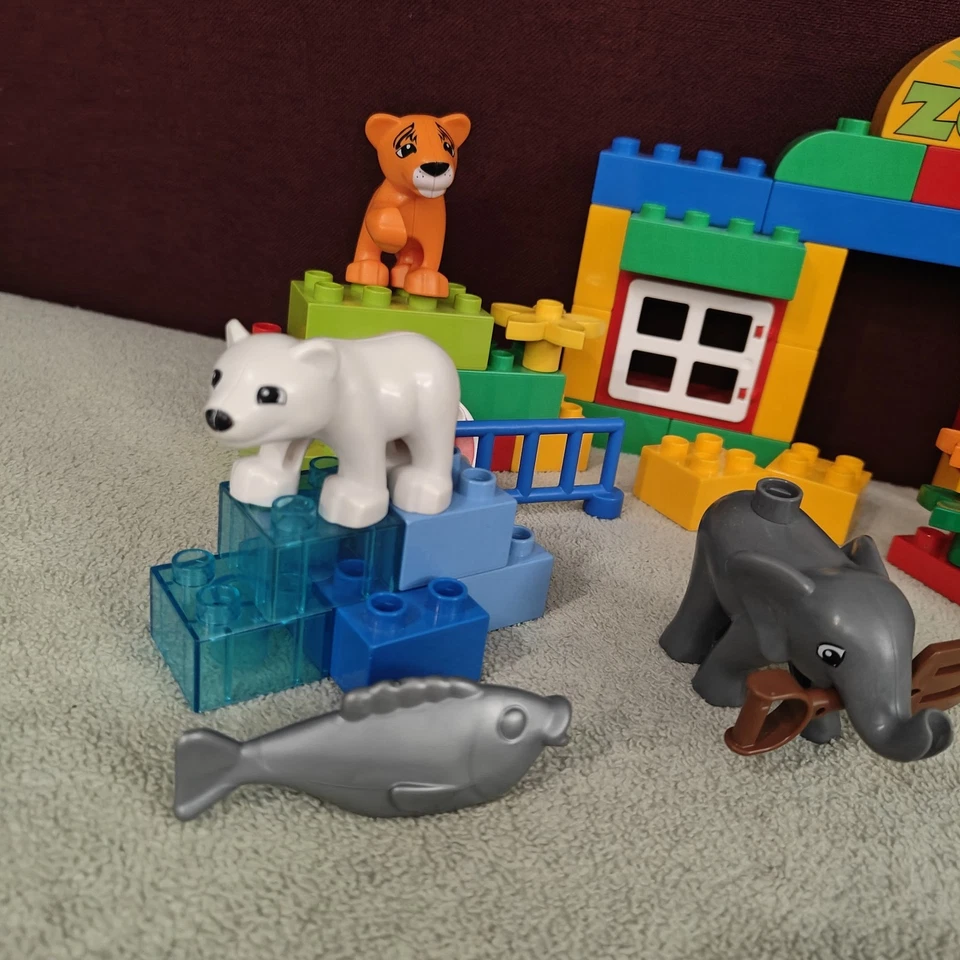 Lego Duplo 6136 - Mon premier Zoo - Complet - Ours Girafe Tigre éléphant 6136-2 - Photo 2/4