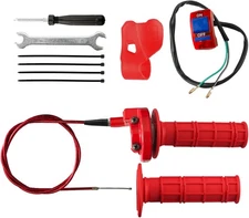 7/8" 22mm Twist Throttle Accelerator Handle Grip for 50cc 90cc 110cc 1Red