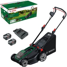 Bosch ROTAK 18V2-43 P4A 36v Cordless Brushless Rotary Lawnmower 430mm 2 x 4ah Li