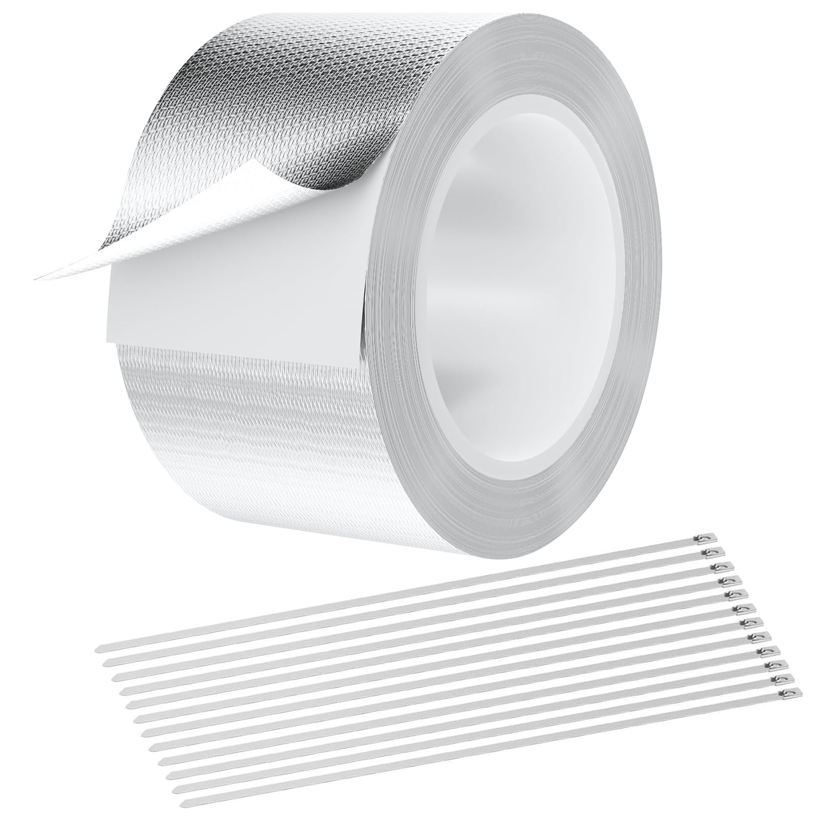 Nastro Adesivo Alluminio 50 mm x 10 m Nastro Isolante Termico Alte/Basse