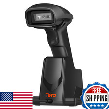 Tera Wireless 1D 2D QR Barcode Scanner with USB Charging Base Handheld Bar Code