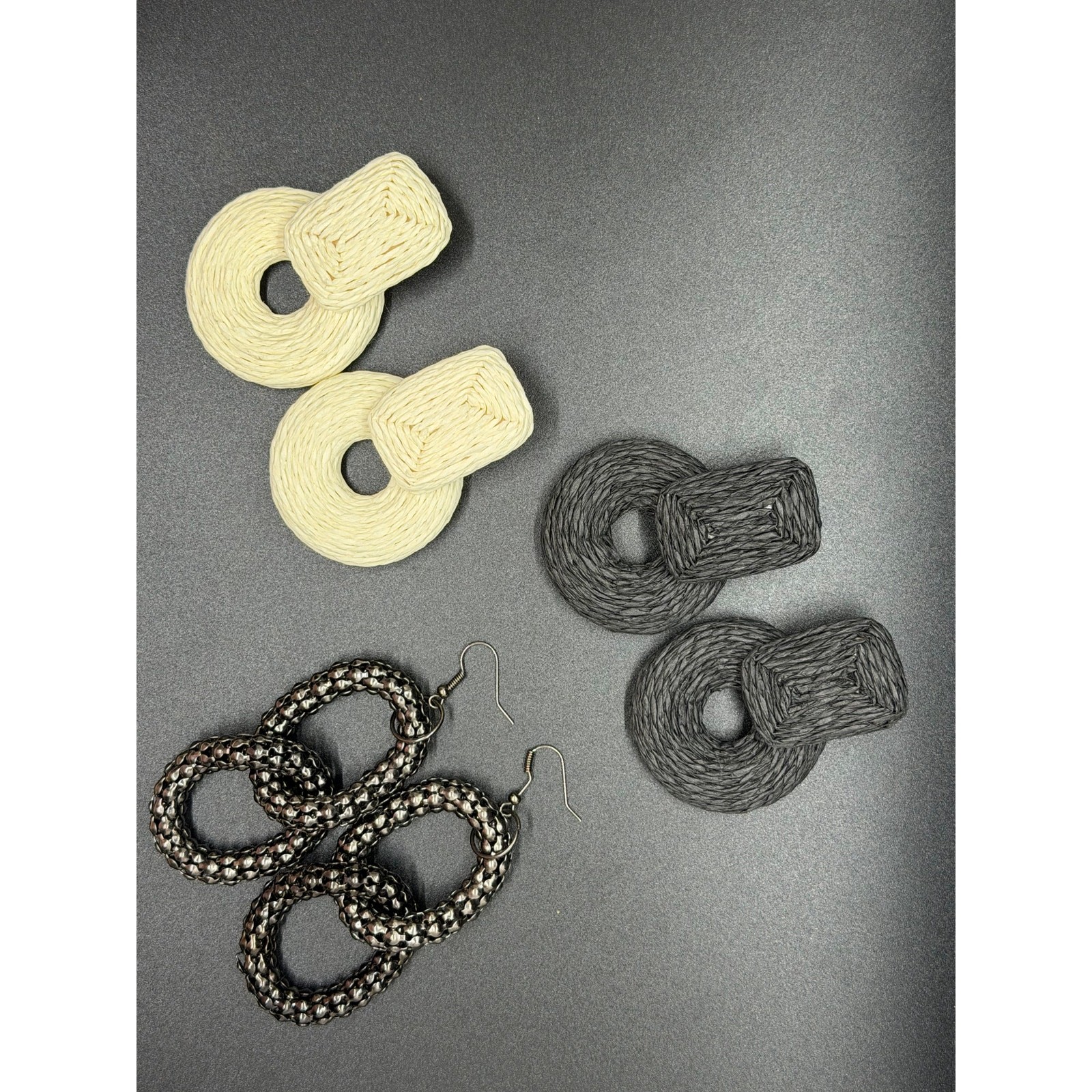 Handmade Statement Raffia Earrings, which are lig… - image 3