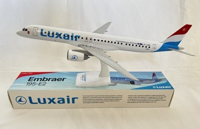 LUXAIR Embraer 195-E2 1:100 NEU LX-LEA NEW Livery Snapfit Selten Flugzeugmodell
