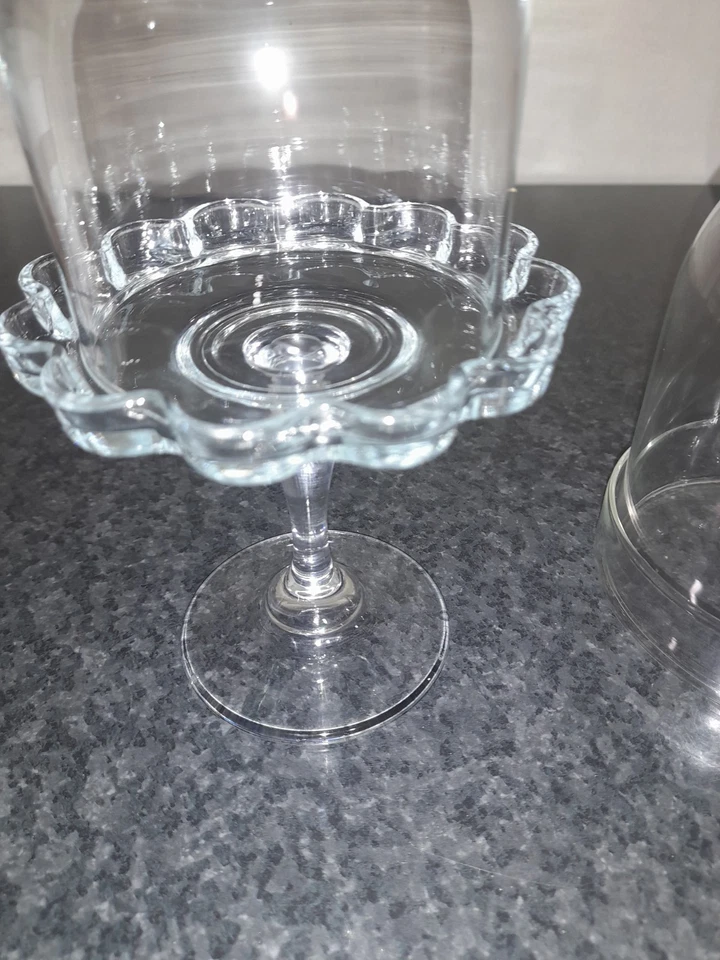 Set Di 2 Alzatine Per Dolci In Vetro Trasparente Von Scatole - Immagine 3 di 4