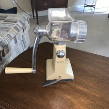 Vintage RIVAL Grind O Magic Harvest Gold Meat Grinder