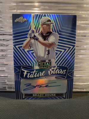 2021 Leaf Metal Draft - Future Stars Brady House #FS-BH1 Blue Rainbow /35...