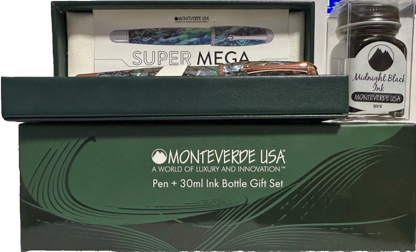 Monteverde USA Super Mega Abalone Limited Edition 999 Fountain Pen Gift Set