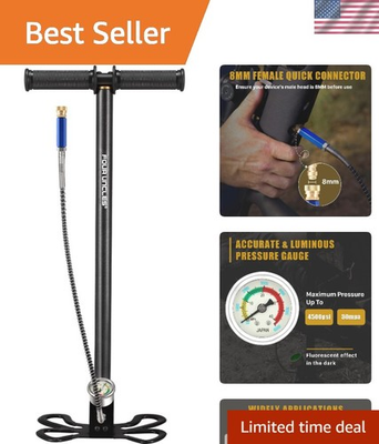 #ad Portable 4500 PSI High Pressure Hand Pump Perfect for Air Rifle Enthusiasts $104.84