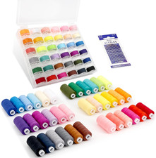 72Pcs Sewing Thread Kit, 36 Assorted Colors Machine Threads with Spools, 36 Same
