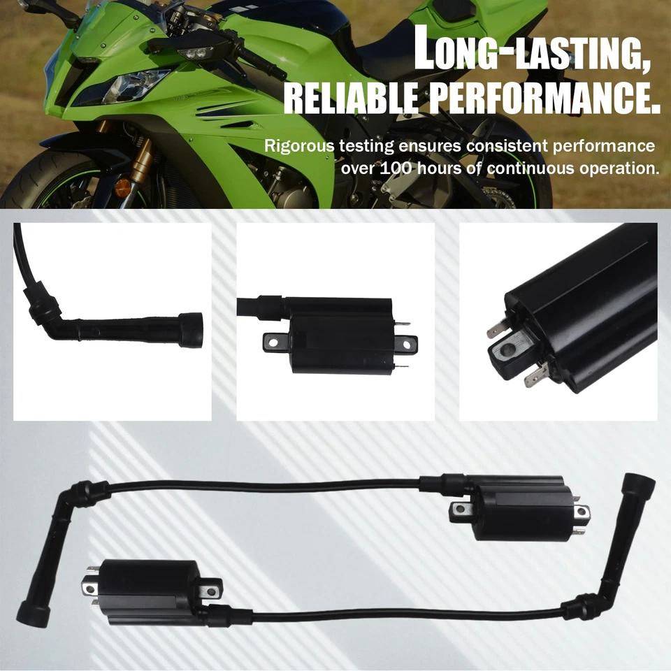 Bobina de encendido 2 piezas para Kawasaki EX500 Ninja 500 500R (1987-2009) / 21121-1153 Foto 3 de 4