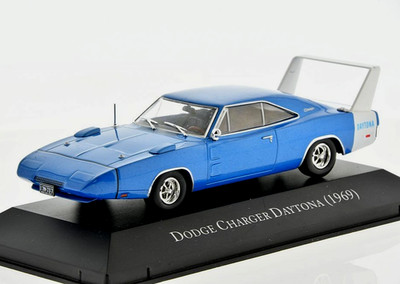 ATLAS DIECAST 1/43 1969 DODGE CHARGER DAYTONA IN METALLIC BLUE & WHITE