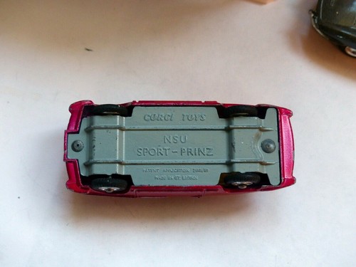CORGI 516 NSU SPORT PRINZ 2 DOOR RED COUPE MADE IN GREAT BRITAIN, 1963, NEW - Picture 6 of 14