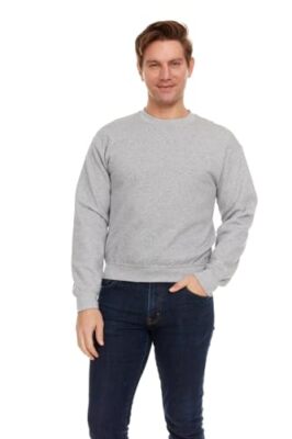 Mens Crewneck Sweatshirts in Bulk, Cotton, Wholesale Packs Men Layer Shirt