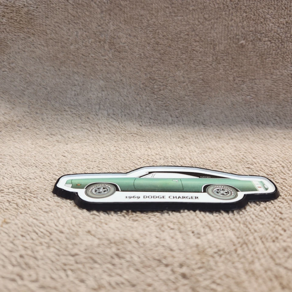 Johnny Lightning Magnet.  1969 Dodge Charger. 4 Inches Long. Used. - Image 3 of 3
