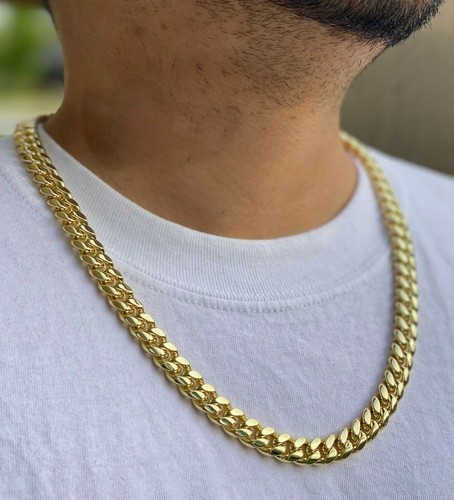 Mens 14k gold Thick Miami Cuban Link 