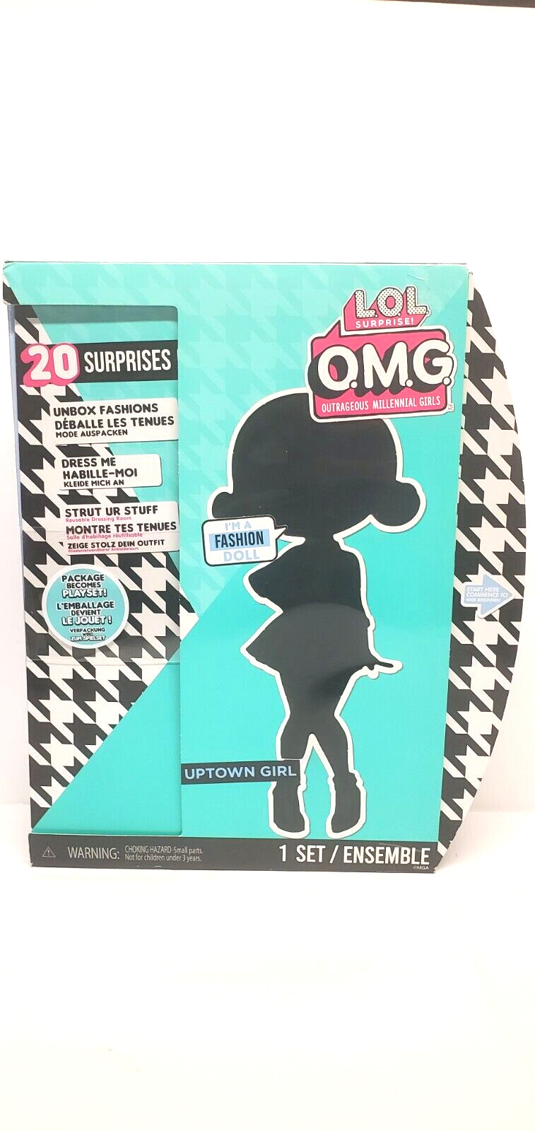 NEW SEALED Lol Surprise Omg *UPTOWN* B.B. Fashion Doll Playset with 20 Surprises