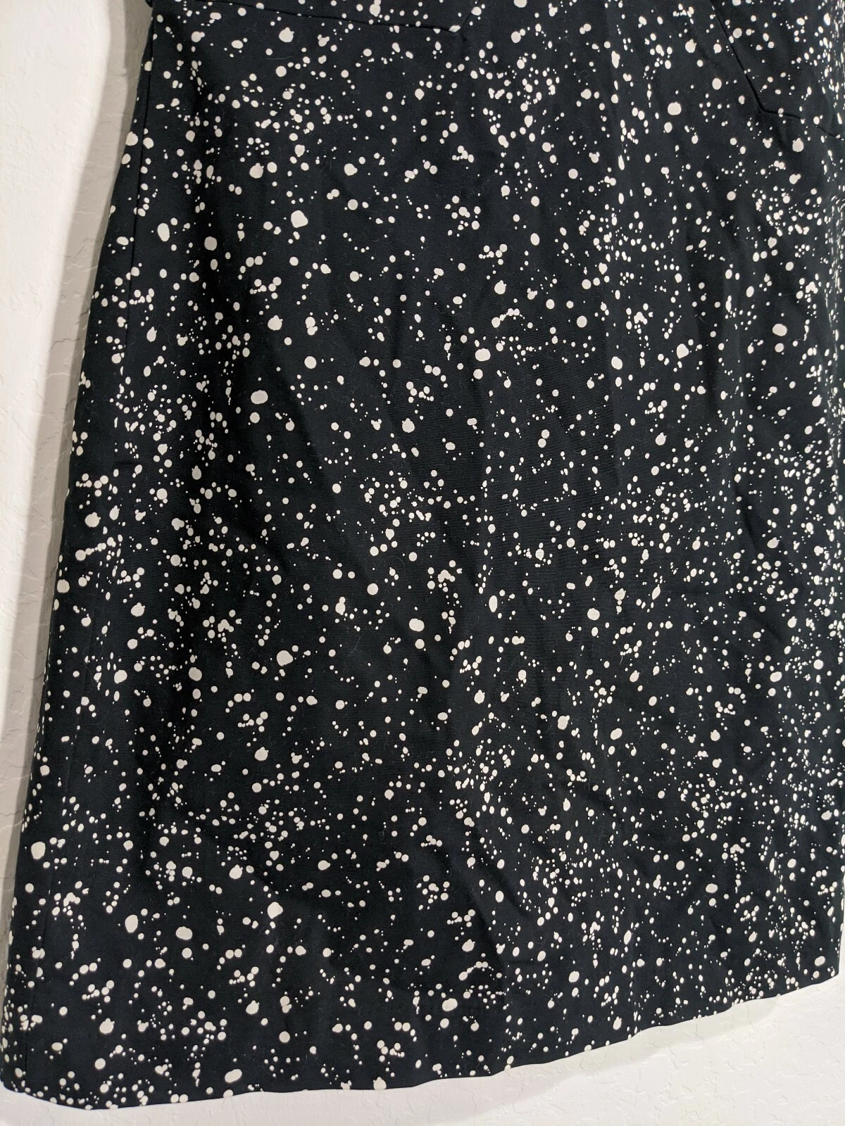 Abito donna Kate Spade Saturday Galaxy stampa cambio nuovo con etichette taglia 4 nero