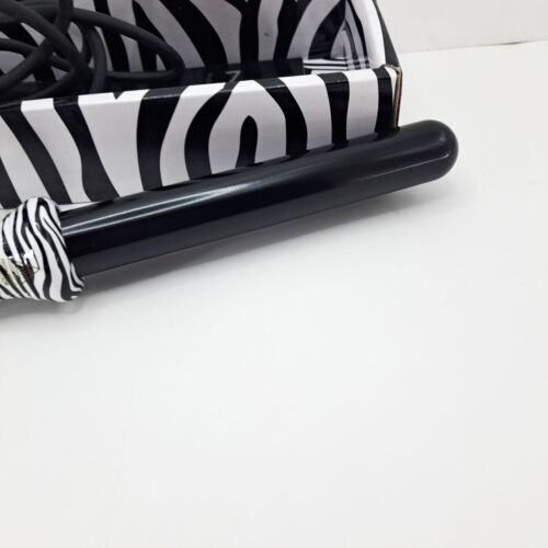 NuMe 25MM Curling Wand Tourmaline Ceramic Professional Styling Tool Zebra Black - Picture 10 of 11