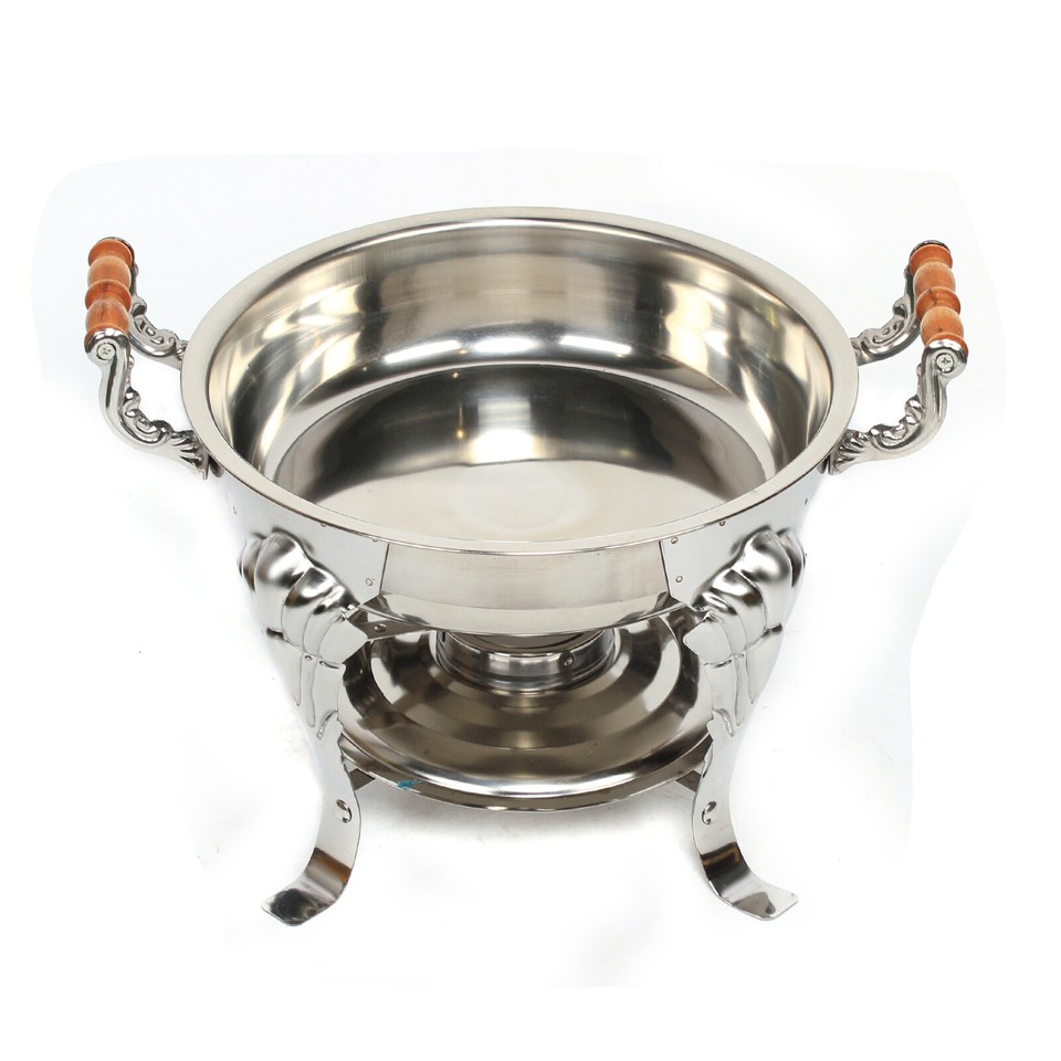 Round Buffet Chafing Dish Catering Food Warmer Stainless Steel