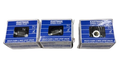 NEW Eastman, Multi-Turn 3-Way Stop Valve 04353LF (LOT OF 3)   Fast Shipping  