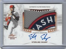 2019 Leaf Trinity STERLING SHARP Premium Patch Bronze Foil Auto RC Nationals 