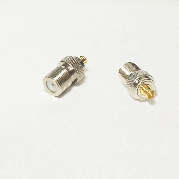 F type female to MCX male plug RF Coaxial Adapter connector Straight for TV - Image 3 of 4