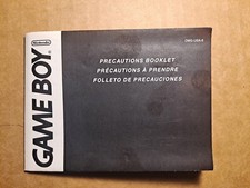Game Boy Precautions Book DMG-USA-8 INSERT ONLY Authentic Nintendo NO TRACKING