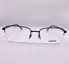 IZOD CV 2089 INK Blue Semi Rim Optical Eyeglasses Frame 52-18-140 IZ2089