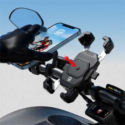 15W 360° Qi Handy Halterung Motorrad Halter mit Induktive Ladefunktion universal