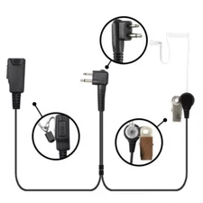 Walkie Earpiece Headset Mic 2-Pin Compatible with BPR40 MagOne CLS1450 Radio