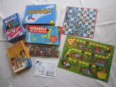 Scrabble Würfel Spiele Die Maus Kniffel Konvolut teil Vintage unvollständig 