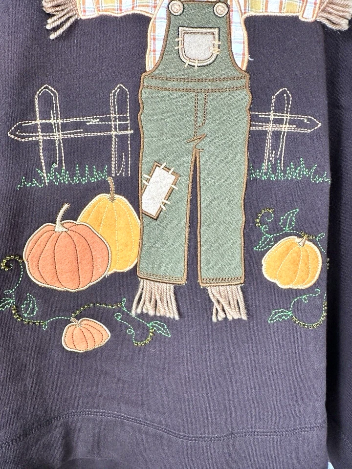 NUEVO CON ETIQUETAS Toffee Apple Mujer Espantapájaros Calabaza Pullover Sudadera con Capucha Marrón 2XL Otoño Otoño Foto 4 de 4