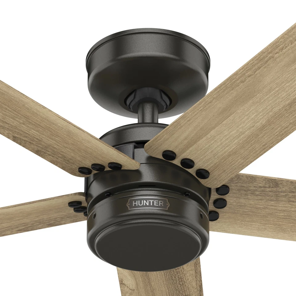 Hunter Fan 52 in Casual Noble Bronze Outdoor Ceiling Fan w 5 Blades and No Light
