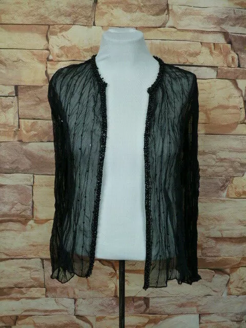 Sheer black evening clearance jacket