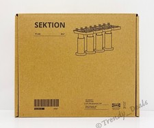 SET of 4 - Ikea SEKTION Cabinet Adjustable Leg, Black 4 1/2