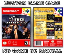 WWF No Mercy - Nintendo 64 N64 Custom Case *NO GAME*