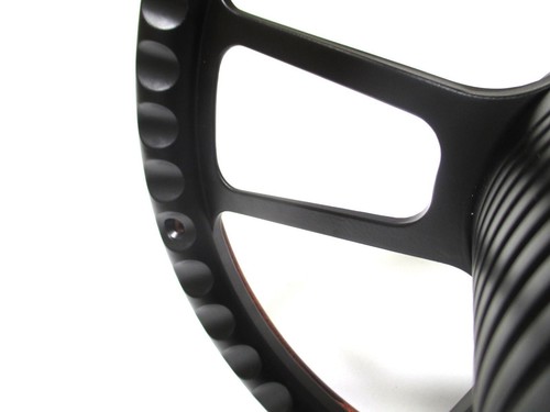 1967 - 1968 Chevelle Carbon Fiber Steering Wheel Black Billet Chevy SS Horn Kit - Foto 3 di 9