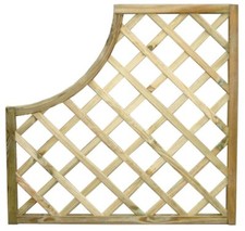 Pannello Grigliato In Legno Impregnato in Autoclave Rampicanti Esterno 90x90 cm