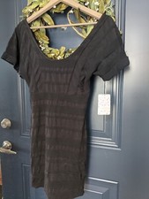 Free people dress stretch black xsmall New w tags 