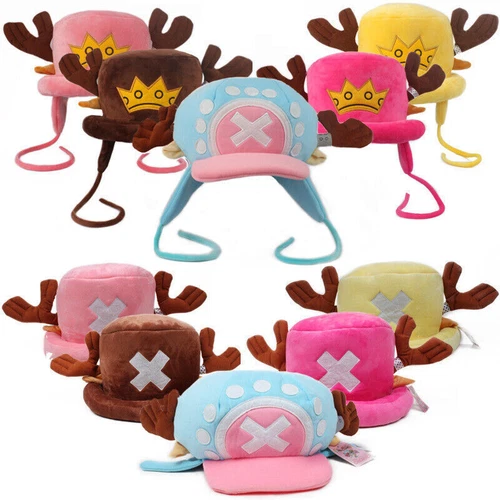 One Piece Tony Chopper Hat Cap Cosplay Costume Collectable Decoration Straw Hat - Picture 4 of 35