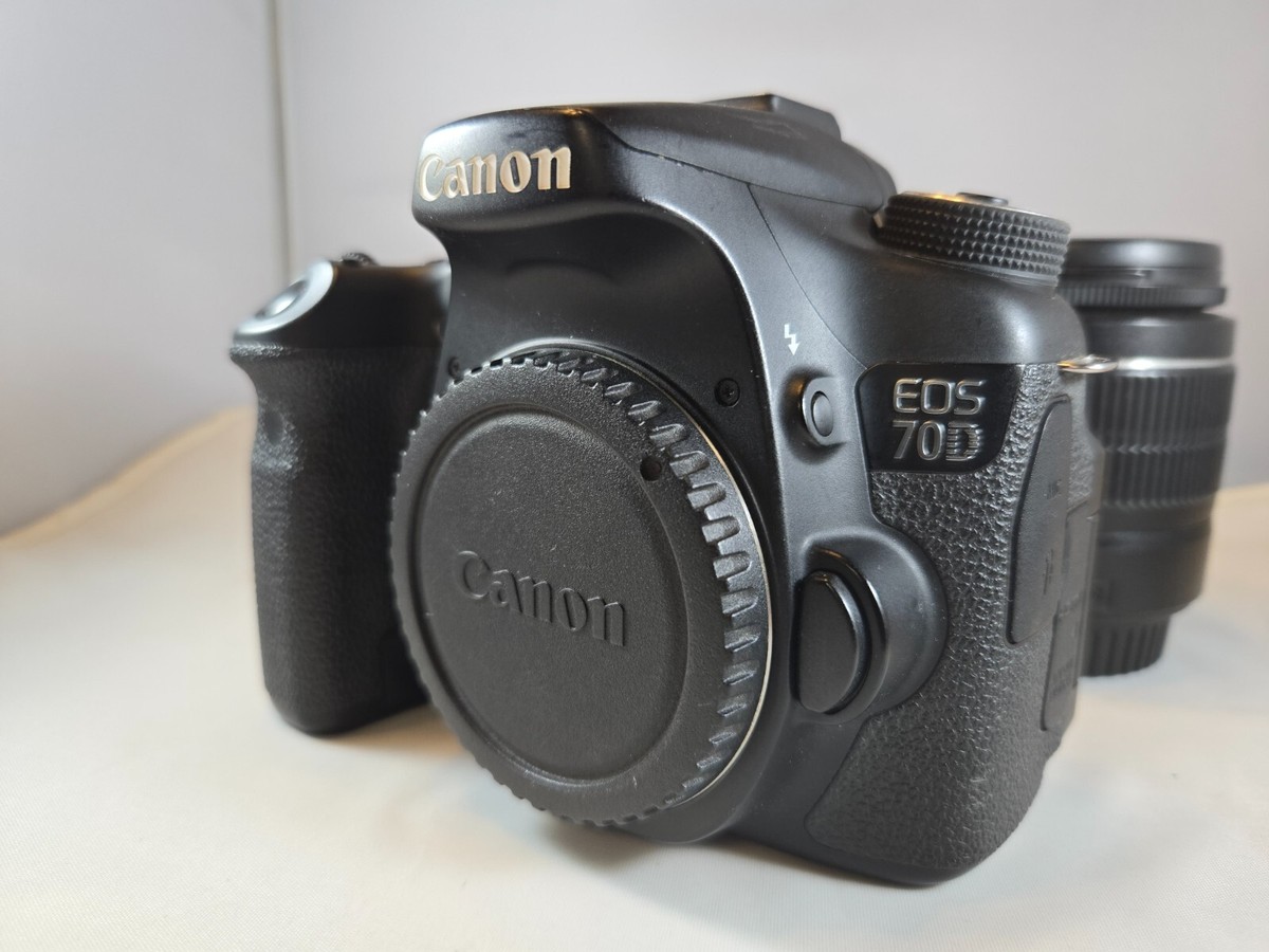Canon EOS 70D 20.2MP Digital SLR Camera - Black (Kit w/ EF-S IS